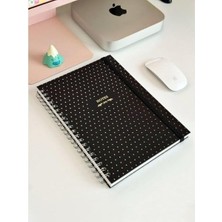 Renklimestore Sert Kapak Spiralli Defter,lastikli 20X28 cm 90 Gr. 120 Yap. +40 Çiz.+40 Nokt