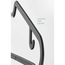 Renklimestore 10 Adet Askı Kıyafet Askısı Elbise Tişört Gömlek Pantolon Ceket Sweatshirt Askısı Dolap Içi Kırılmaz Sağlam Yer Kaplamaz Askı 40CM