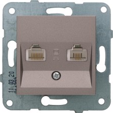 Renklimestore / Data ve Nümeris CAT5E ve Cat3 Mekanizma ve Düğme/kapak Vakumlu Paket