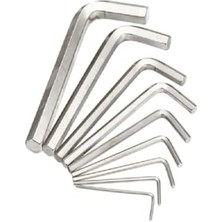 Renklimestore Alyan Seti Mini Alyan Anahtarı Takımı 9 Parça Set Çelik Anahtar 9’lu