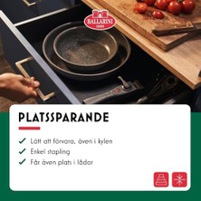 Renklimestore Torre Kızartma Tavası Seti, Seramik Kaplama, 24 + 28 Cm, Indüksiyonlu Ocaklara Uygun, 2 Çıkarılabilir Saplı, Alüminyum