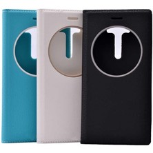 Renklimestore Asus Zenfone 3 ZE552KL Kılıf Kapaklı Iç Kısım Silikonpencereli Koruma Kap