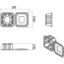 Renklimestore Düz Kapak Sızdırmaz 500 cc - 100 Adet