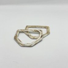 Aynalı Altıgen Akrilik Sap Mermer