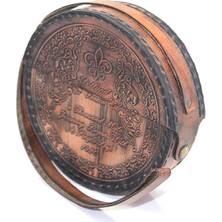 Deri Kılıflı Pirinç Pusula