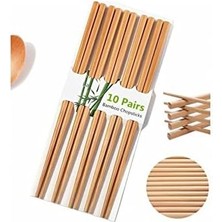 Renklimestore Çubukları Çin Çubukları 20 Adet Yemek Çubuğu 10 Çift Çubuk