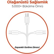 Renklimestore Micro USB Şarj ve Senkronizasyon Kablosu, Beyaz