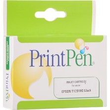 Renklimestore Epson T1291XL Siyah Yüksek Kapasite (18ML.) Muadil Mürekkep Kartuşu