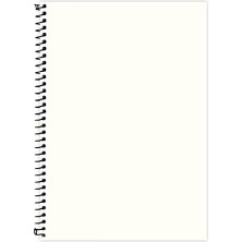 Renklimestore Lé 2015074/3 Eco Sert Kapaklı, Spiralli, Sarı Kağıtlı, 200 Sayfa, Kırmızı