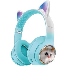 Renklimestore 5.3 Kedili Kulak Üstü Bluetooth Kulaklık Yeşil Blt-45