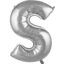 İKM Harf Folyo Balon 40 Inç Gümüş -S-
