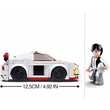 Renklimestore Car Club Yarış Arabası, Beyaz Yapım Seti, 152 Parça