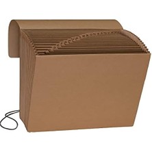 Renklimestore Kapaklı ve Kordon Kapamalı Genişleyen Dosya, 21 Cep, Alfabetik (A-Z), Harf Boyutu, (70121)