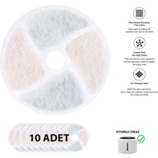 STAYPURE Aktif Karbon Yedek Filtre 10 Adet (KPF-10550 Su Pınarı Uyumlu)