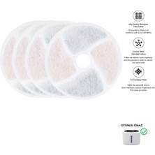 STAYPURE Aktif Karbon Yedek Filtre 4 Adet (KPF-10550 Su Pınarı Uyumlu)