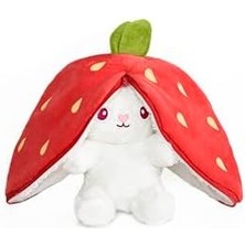 Renklimestore Çilek Yastık Tavşan Pelüş - Pelüş Çilek Tavşan,çilek Yastık,doldurulabilir ,misfittens,çilek Çanta,büyük Kulaklı Çilek Tavşan (Çilek Tavşan No:3)