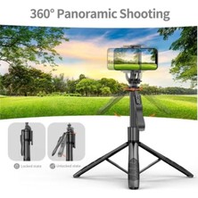 Renklimestore Profesyonel ve Selfie Çubuğu L16 Bluetooth Uzaktan Kumandalı 153 cm Cep Telefonu Yüksekliği Ayarlanabilir Masaüstü Portatif Taşınabilir Iç Dış Mekan Evde Tatilde Kampda Kullanım Uygun