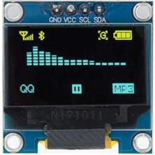 Renklimestore OLED 0.96 Inç 128X64 Piksel Ekran Modülü - Mavi Sarı