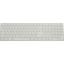 Renklimestore Keyboard 2 A1843 Numerik Türkçe Q Klavye Koruyucu – Us Ansı Enter Uyumu ile Türkçe Yapma Kaplama Ultra Ince Silikon Keyboard Cover Toz ve Sıvı Koruma Şeffaf