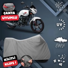 ULTRASHOP Motoran Dante 139 Motosiklet Brandası Arka Çanta Uyumlu Su Geçirmez Motosiklet Branda