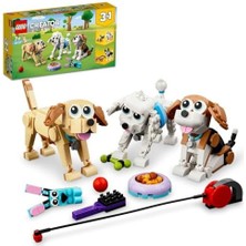 Renklimestore Sevimli Köpekler 31137-7 Yaş ve Üzeri Çocuklar Için Beagle, Poodle ve Labrador Modelleri Içeren Yaratıcı Oyuncak Yapım Seti (475 Parça)