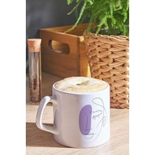 Renklimestore Minimalist Tasarımlı Porselen Kahve Kupası Kupa Bardak