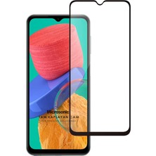Renklimestore Galaxy M33 Tam Kaplayan Temperli Cam Ekran Koruyucu Siyah