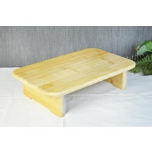Renklimestore Premium Serisi Bambu Ayaklı Doğrama ve Sunum Tahtası 40X26 cm