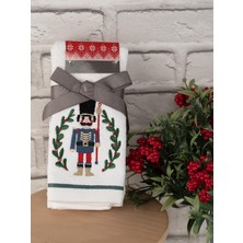 Baveno Home Pamuklu 2'li 28X46 cm Hediyelik Dekoratif Nakışlı Havlu Seti Baveno