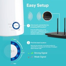 Renklimestore TL-WA850RE, N300 Mbps Wi-Fi Menzil Genişletici, 1 Ethernet Bağlantı Noktalı Wi-Fi Güçlendirici/hotspot, Access Point Modu, Tüm Wi-Fi Yönlendiriciler ile Çalışır