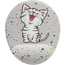 Renklimestore Minik Kedi Bilek Destekli Mouse Pad