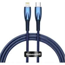 Renklimestore Glimmer 20W Type-C To Lightning Şarj Kablosu 1m Mavi