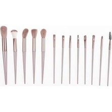 Renklimestore 13 Parça Profesyonel Makyaj Fırça Seti – Yumuşak ve Yoğun Kıllı, Dökülme Yapmayan Pudra, Allık, Far ve Kaş Fırçası – Tam Kapsamlı Kozmetik Fırça Seti (Krem)