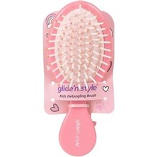 Renklimestore Çocuk Saç Fırçası – Pembe Karakter Figürlü | Dolaşık Açma & Tarama