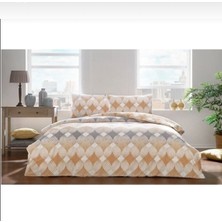 Taç Flanel  Begona Sarı Tek Kişilik Nevresim Takımı