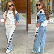 Rapapa Perfect 2 Ip Sardonsuz Denim Şeritli Eşofman Takımı 1802
