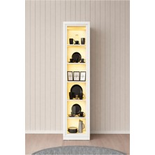 Setay Reflekte Bronz Camlı Ünite, Çok Amaçlı Dolap, Vitrin