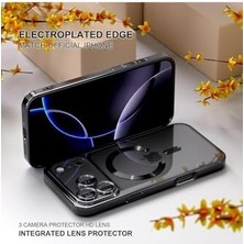 Renklimestore - 17 Pro Max ile Uyumlu Magsafe Destekli Kamera Korumalı Şeffaf Yumuşak Telefon Kılıfı