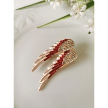 Halley Concept Kırmızı Melek Kanadı Broş