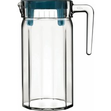 Renklimestore Sürahi 1400 cc A Damla Logo Kapak Akrılık Petrol Yeşili Kapak Akrılık Petrol Yeşili K