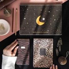 Renklimestore A4 Haftalık ve Günlük 3’lü Masaüstü Süresiz Planlayıcı Set – Leopar