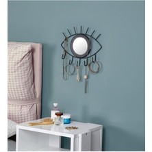 Renklimestore Life Siyah Metal Ayna Anahtar Takı Düzenleyici MIT1002