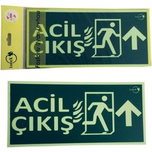Renklimestore Lr-Fu Acil-Çıkış Yazılı Yukarı Ok Yön Gösteren Fosforlu Yön Levhası (1)