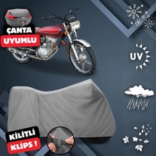ULTRASHOP Ramzey Karaca 100 Motosiklet Brandası Arka Çanta Uyumlu Motosiklet Branda