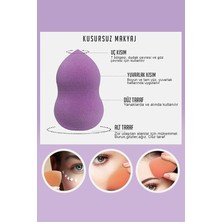 Renklimestore Makyaj Süngeri Seti + Göz Farı Uygulama Çubuğu 10’lu| Latex-Free Beauty Blender Süngerleri & Çift Taraflı Aplikatör Seti | Profesyonel Makyaj Araçları | Fondöten, Kapatıcı