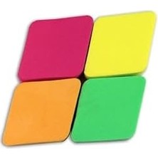 Renklimestore Renkli Dörtgen Bölgesel Makyaj Süngeri Seti (4'lü)