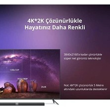 Renklimestore UHD 4K Yüksek Hızlı Ethernet ve HDMI Kablosu, 20 Metre, Siyah
