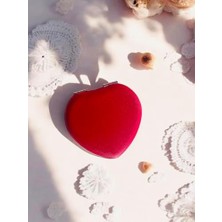 Renklimestore Cep Aynası Büyüteçli, Makyaj Aynası, Çanta Ayna, Kalpli Ayna,gold Ayna,simli Ayna, Kedi Ayna Rose Ayna,hediyelik Ayna Dekoratif El Aynası, Çelik Ayna (Kırmızı Kalp)