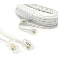 Renklimestore Telefon Kablo, RJ11 Bağlantı, 2 Pin Telefon Fax Kablosu (1 Metre)