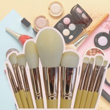 Renklimestore Makyaj Fırça Seti, 10 Parça, Allık ve Far Fırçaları, Çok Renkli